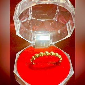 Bubble Rings - 18K Saudi Gold, Size 6.5